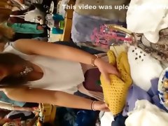 Secretly filming wife's big boobs