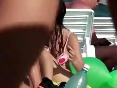 Hot girl sets her big boobs free