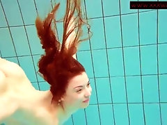 hairy ginger polish teen underwater