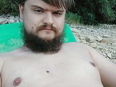 Me on the unofficial nudist beach