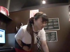 Quickie fucking in the public place with kinky Asian Hoshino Hibiki