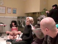 Granny loves watching her niece getting pounded