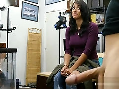 Hot ass and busty babe boned by pawn guy at the pawnshop