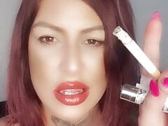 Come and get your red lip smoking fetish fix!