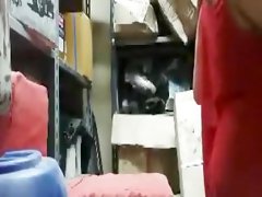 Arab Couple Fucking In The Store Room