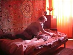 Chubby Russian mommy rides my hard dick like a real cowgirl