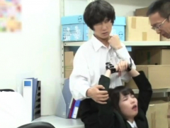 Hinagiku Tsubasa Caught Shoplifting Taken To the Office