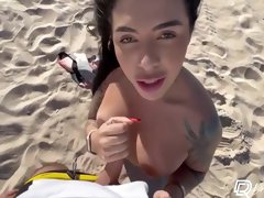 Gostosa Safada Encontrou Fa Na Praia E Fez Sexo Ao Ar Livre Sem Camisinha, Video Amador! 6 Min - Drii Cordeiro And Rafael Braga