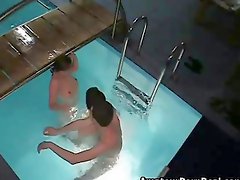 Spying My Sexy Neighbor Girl In Pool Sex Group Orgy