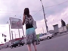 Upskirts in the street